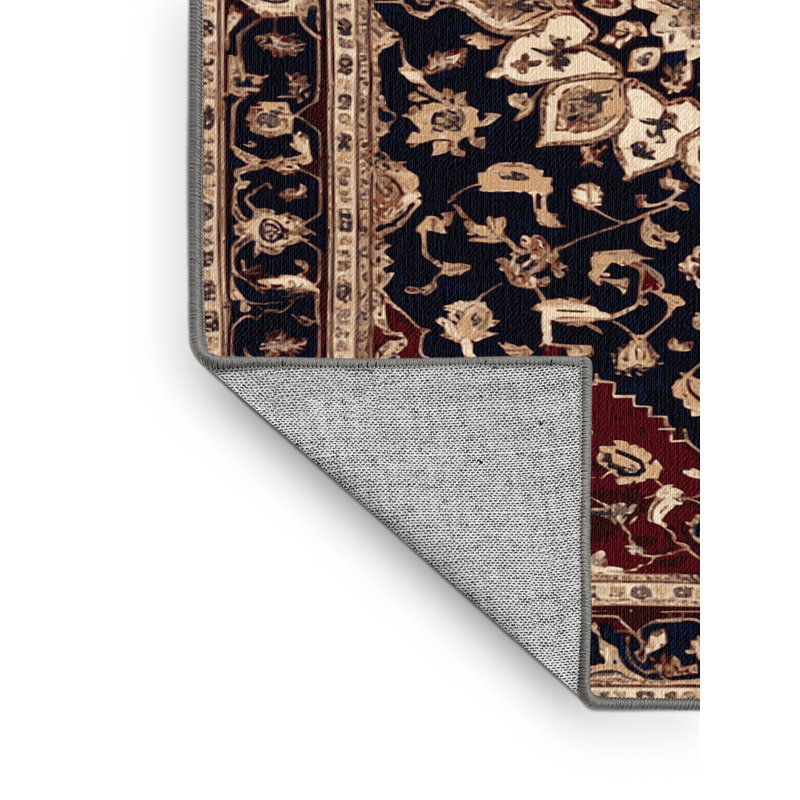 Tapis brun lavable à la machine, Carré 6 pi