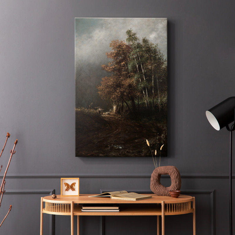 Paysage rétro CL - galerie Cavas, H 60 po x l 40 po