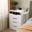 Ensemble de coiffeuse avec panneau caché, station de charge, ensemble de coiffeuse 3 en 1 avec 3 tiroirs