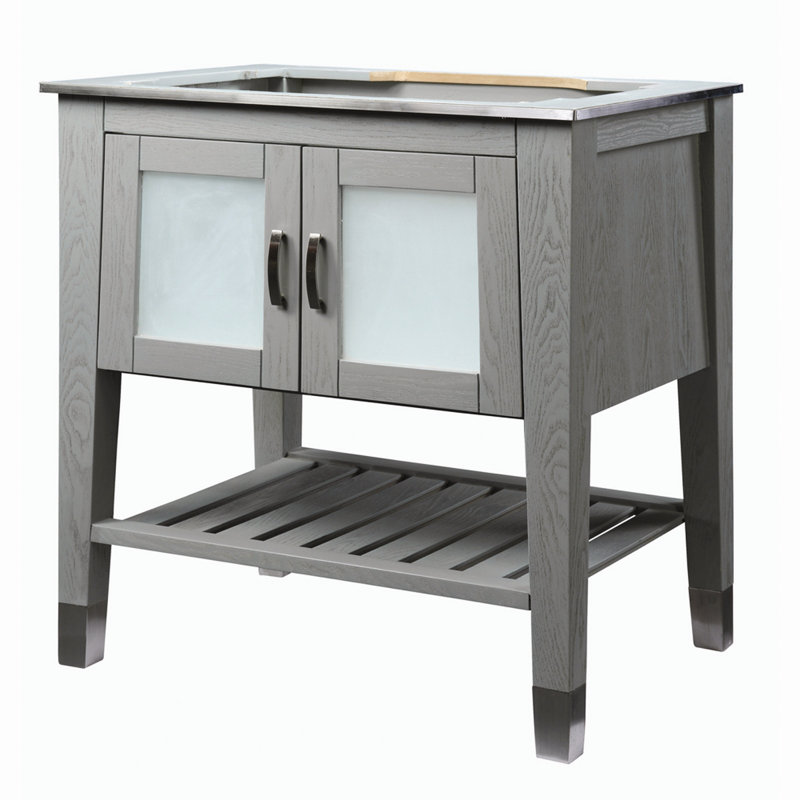 Base de meuble-lavabo 30,5 po Briana, Ardoise