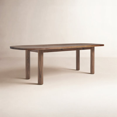 Good Times Oak Oval Solid Wood Top Dining Table