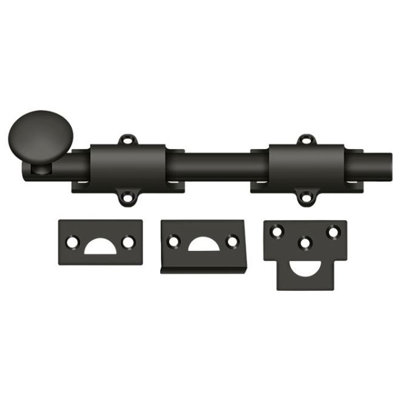 Deltana 8SB10B 8" Surface Bolt; Heavy Duty; Oil Rubbed Bronze Finish