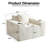 43-inch Compression Accent Chair in a Box – Upholstered Single Sofa with Pillow, Large Bean Bag-25027733