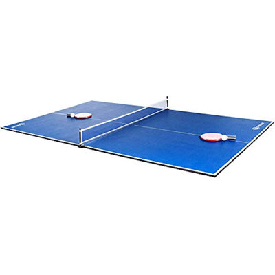 RACK Virgo Table Tennis Conversion Top for Billiard/Pool Table, 4-Piece Blue