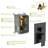 10 Inch Dual Shower Head - Matte Black, Wall Mounted, Rainfall And Handheld Shower, 1.8 Gpm, Stainless Steel, Thoughtful Design Mounted Black With Nozzle For Easy Cleaning