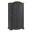 Corona Charcoal Grey 2 Door Arch Top Wardrobe
