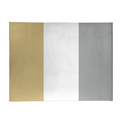 Tapis doré/gris
