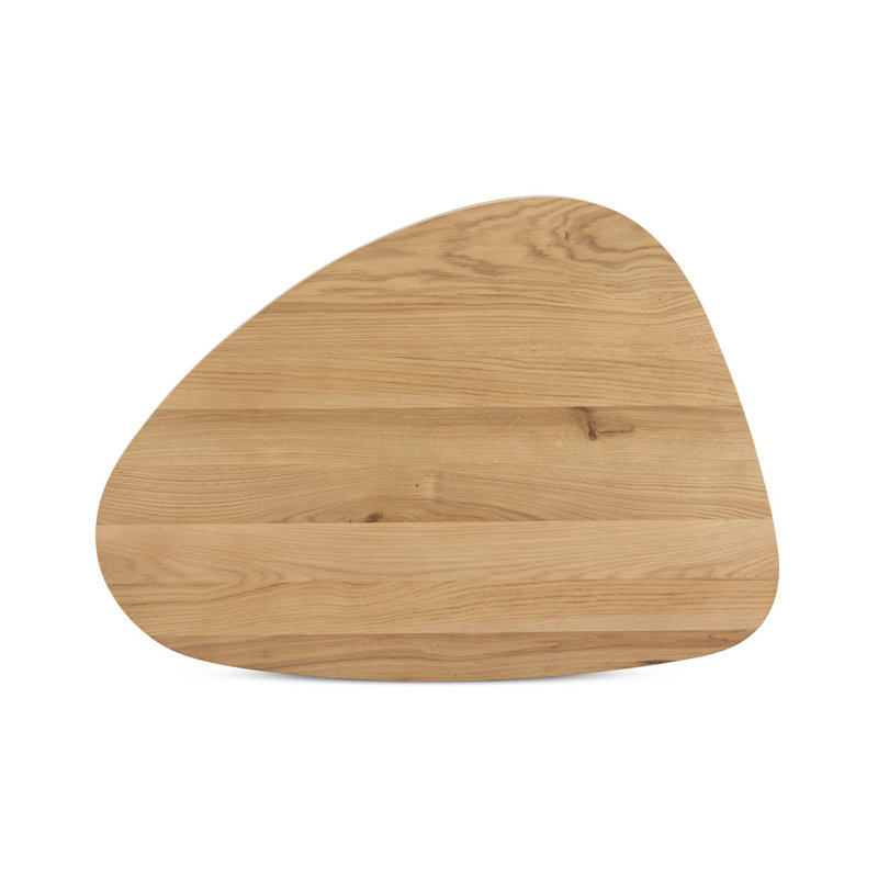 Zion Coffee Table - Small Table - Merlot, Natural Oak, 15" H x 25.5" L x 36" W
