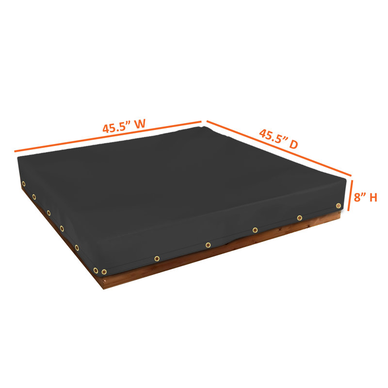 Outdoor Patio Sand Box Cover, 20.3cm H x 115.6cm W x 115.6cm D