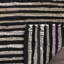 Tapis noir / multicolore en coton tissé à plat à la main Fales-1043806178