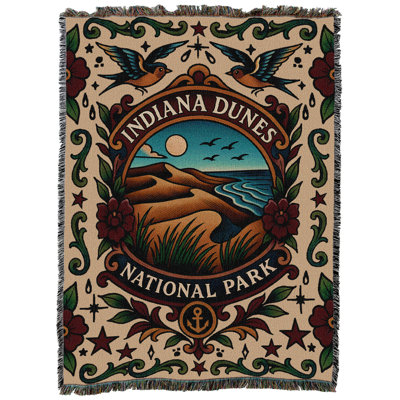 Pure Country Weavers Bent Creek Stripe Blanket Tapestry Throw Woven from Cotton - (73x48)