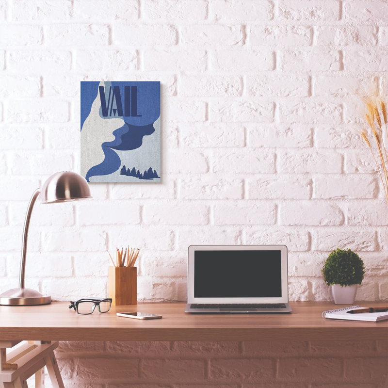 « vail abstract mountain design », impression sur toile, Toile tendue, H 20 po x l 16 po