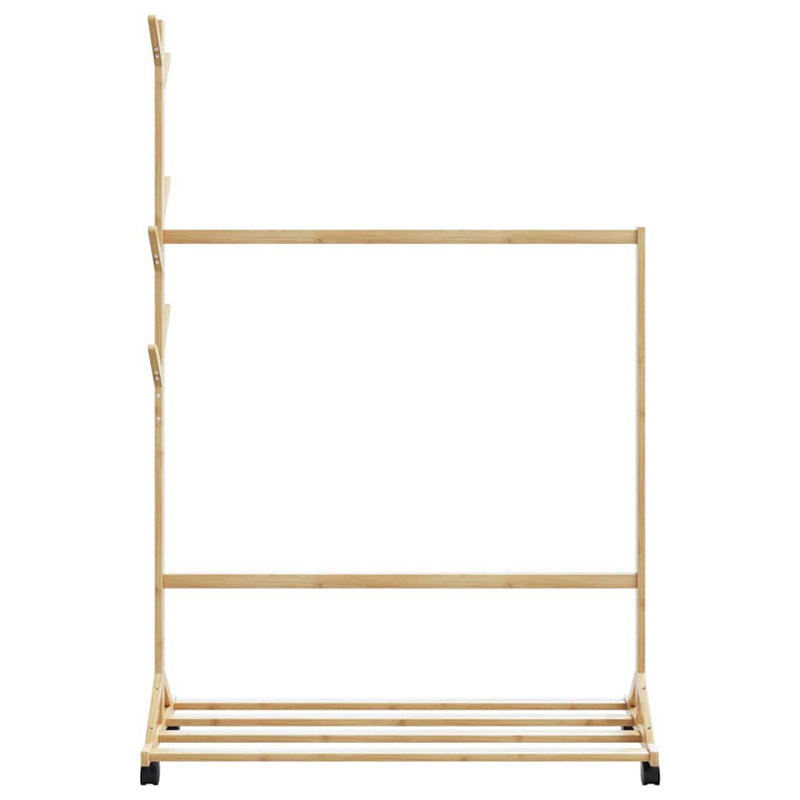 Mesick 100cm Rolling Clothing Rack