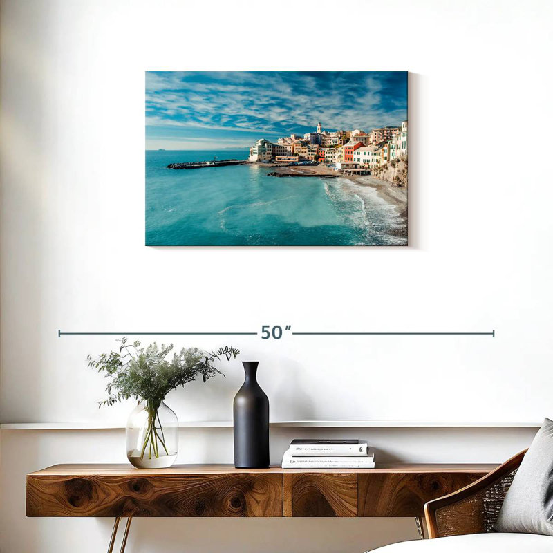 Village de pêche Gillard Bogliasco, H 20 po x l 30 po