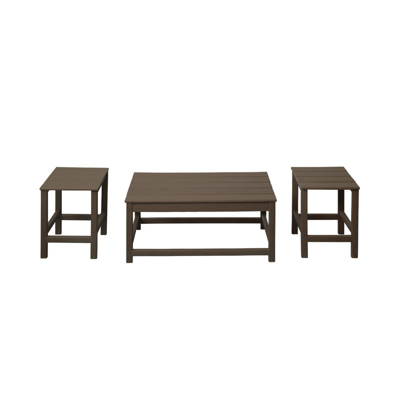 Table d'appoint et table basse Alger, Brun foncé