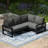 Patio 4-Piece Deep Seating Set With Frame-559020933-559020935