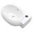Bathroom Sink White 16.5X11 Right Hand Wall Mount Hung Vessel Sink Bathroom Corner Floating Oval Modern Bathroom White Porcelain Ceramic Vessel Vanity Sink With Faucet Hole