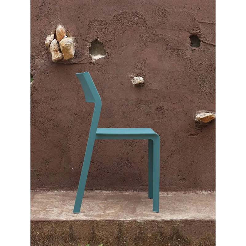 Trill Outdoor Dining Side Chair, White