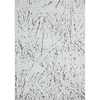 Tapis abstrait blanc