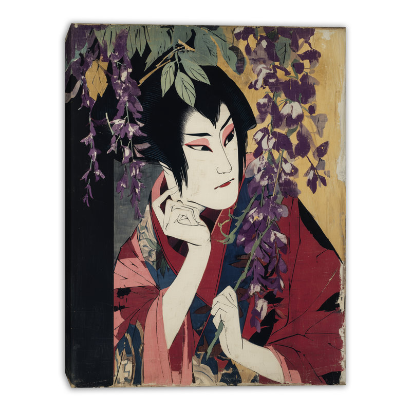 Art mural sur toile Wisteria Dream, L 12 po x H 16 po x P 1 po