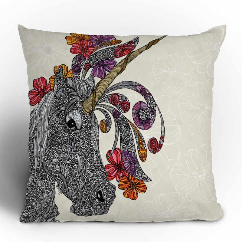 Unicornucopia Throw Pillow, 20" x 20"
