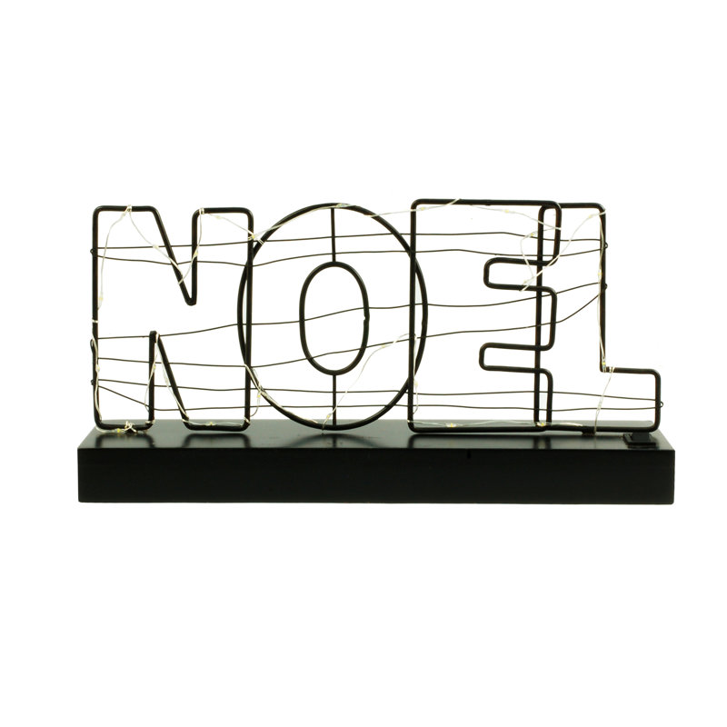 Enseigne noel avec lumières del