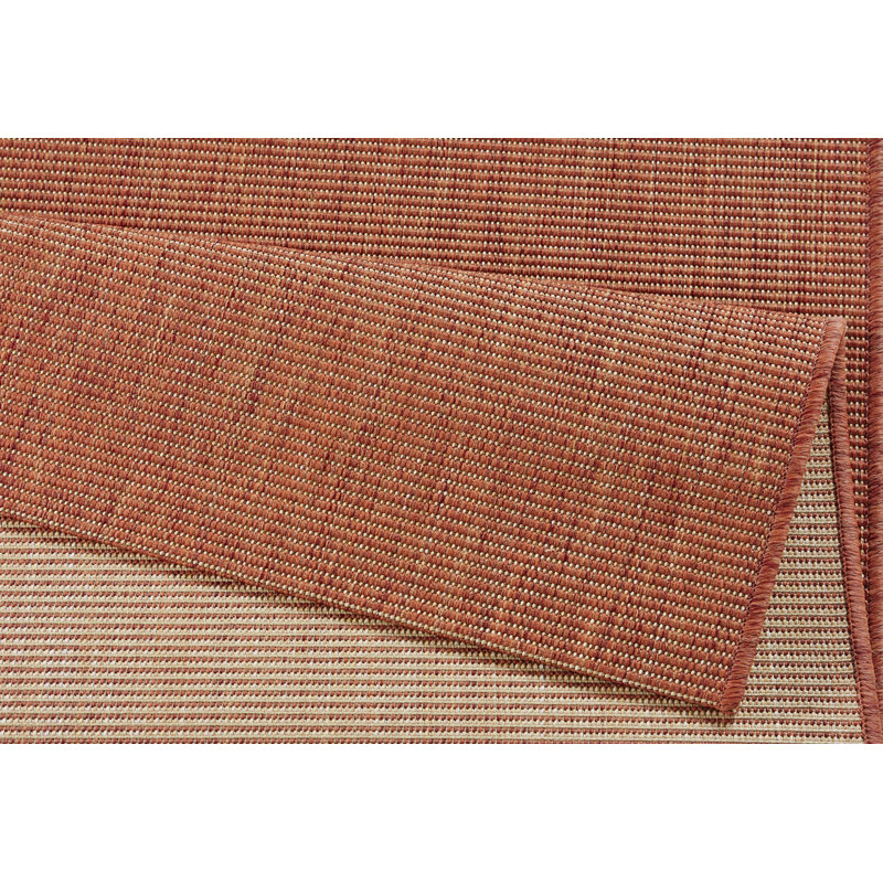 Meadow Flatweave Orange Rug, Rectangle 240cm x 340cm