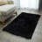 Enrica Soft Fluffy Black Area Rug 