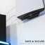 Support mural noir conçu pour PS5