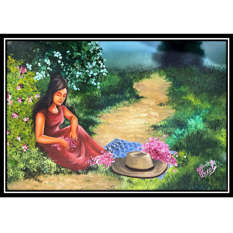 Naturel | Avec cadre | Peinture par Gurpreet Kaur | Pour mur