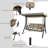 Kozyard Brenda 3-Seat Outdoor Porch Swing Glider, Patio Swing with Adjustable Canopy, Steel Frame, Breathable Textilene Seat & Back, Side Pockets Tan-1170655241