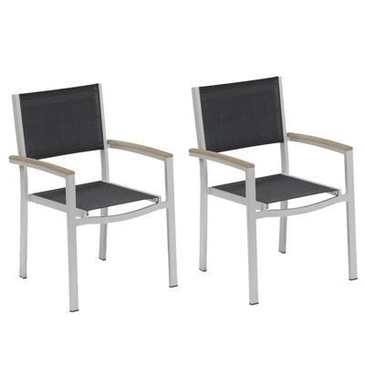Fauteuil de salle à manger en aluminium thermolaqué Travira