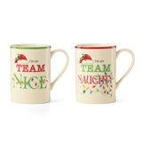 Naughty & Nice Mugs, Set of 2
