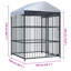 Minchinhampton 210cm H Galvanised Steel, Fabric (100% Polyethene) Kennel With Door
