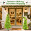 Sapin de Noël pliable et fantaisiste vert citron pré-illuminé, sapin Norfolk réaliste 2 en 1 à double style avec lumière blanche chaude, aspect classique ou incurvé, sapin de Noël mince pour décoration intérieure (1,83 m)-816011016