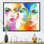 «Tripple Vibrant And Colorful faces - Glam, art mural sur toile