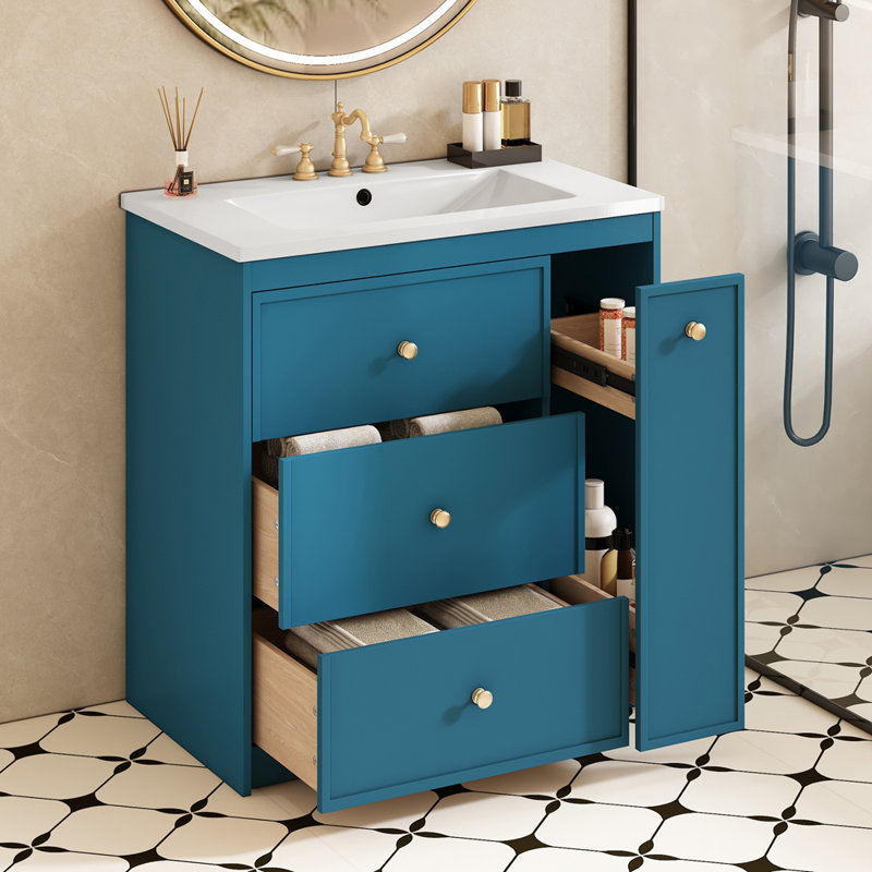 Ensemble de meuble-lavabo autoportant 30 po avec quatre tiroirs 30 po