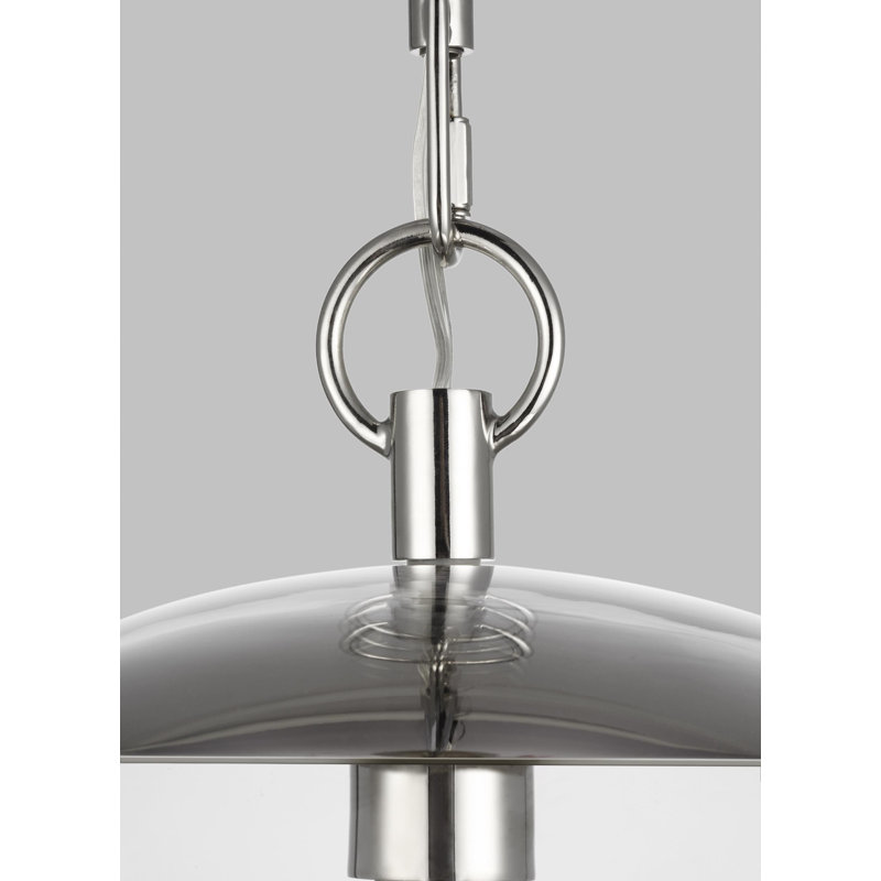 Bronsyn 1 - Light Single Pendant, Polished Nickel