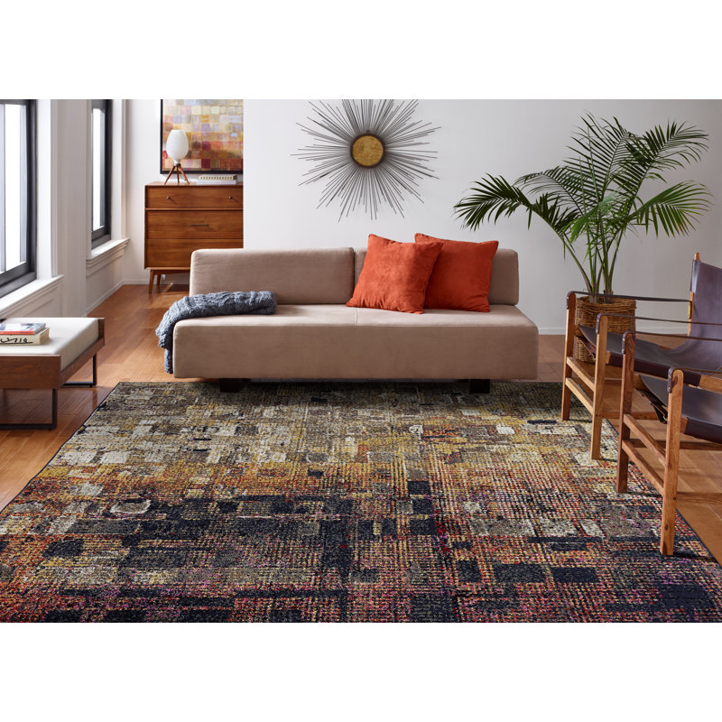 Abstract Area Rug, Rectangle 2' x 3'