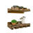 Bridgewater Solid Wood Wall Mounted Wine Bottle & Glass Rack-39274530-111753673