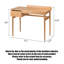 Bureau en bois massif avec cloison Wabi-Sabi-423972988-423972989