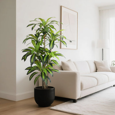 59" Artificial Dracaena Plant Tree with Pot for indoor outdoor use