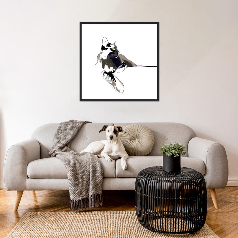 "Asher I" par Emily Kalina, reproduction d'art sur toile encadrée, H 30 po x l 30 po