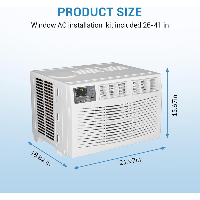Ensemble de 2 climatiseurs de fenêtre 8 000 BTU avec WiFi