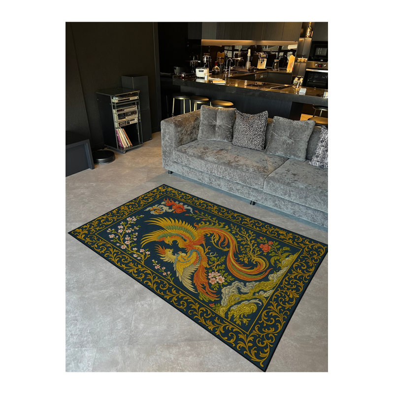 Tapis noir Mosso, 2'6" x 9'10"