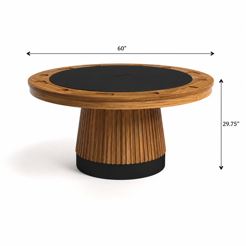 Table de poker Prohibition Series 60 "par RAM Game Room, Noyer