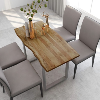 Dining Table Kitchen Table Dining Room Dinner Table Solid Acacia Wood