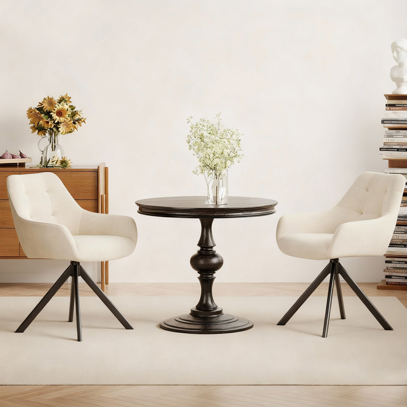 48cm H Fabric Upholstered Metal Upholstered Back Armchair, Beige