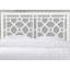 Tête de lit Queen / King Tabor Chippendale blanche - aucun sommier nécessaire, bois de peuplier durable-2004692323