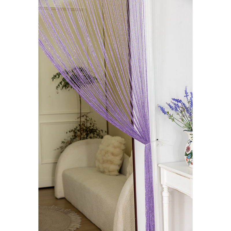 1pc 39 x 78 pouces porte rideau de rideau de rideau décoratif, Mauve
